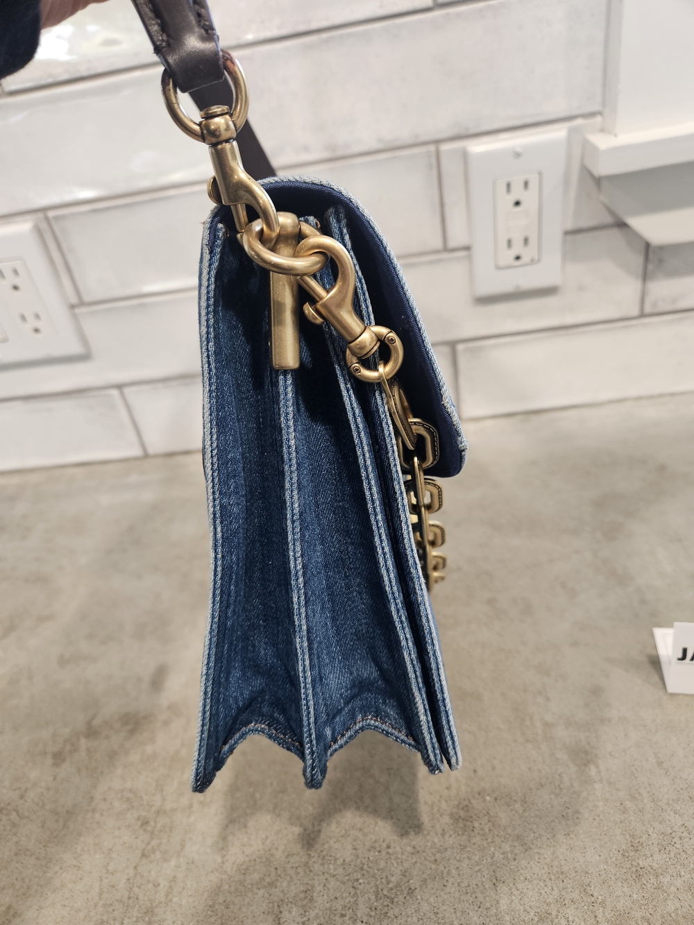 COACH Denim Chain Tabby 30 - Picture 5 of 6
